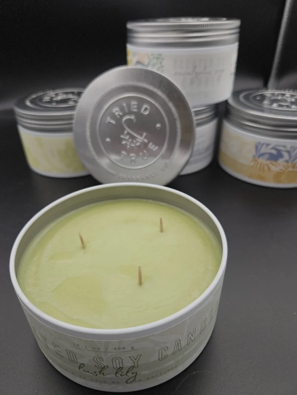 Tried & True Candles Soy In Decorative Tin, 6 Fragrances Availabe,